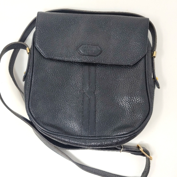 Lanvin Pebbled Leather Crossbody Vintage